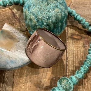 Vintage taupe bangle bracelet